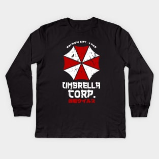 Umbrella Corp. Kids Long Sleeve T-Shirt